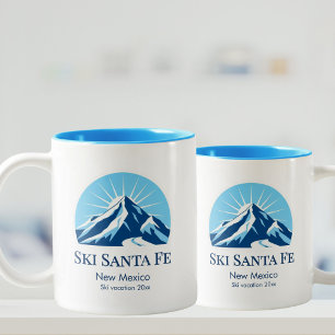 Ski Santa Fe New Mexico ski resort souvenir Two-To Two-Tone Coffee Mug