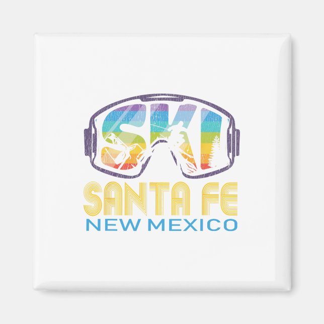 Ski Santa Fe New Mexico Skiing Vacation  Magnet (Front)