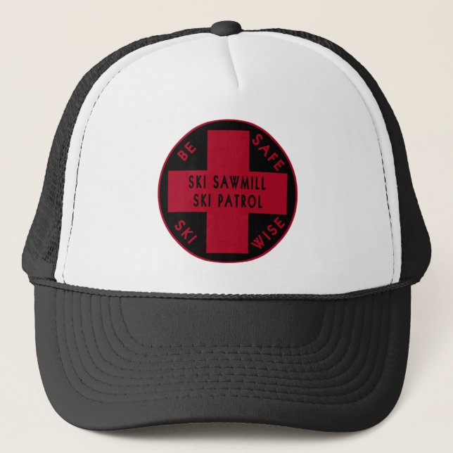 Ski Sawmill Ski Patrol Logo Hat (Front)