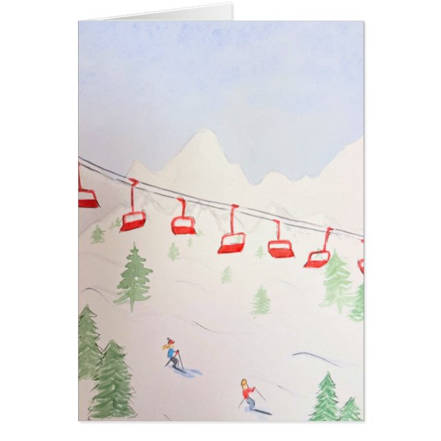 Ski Scene Cards (Front)