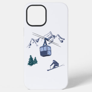 Ski Scene Winter Sports iPhone 12 Pro Max Case