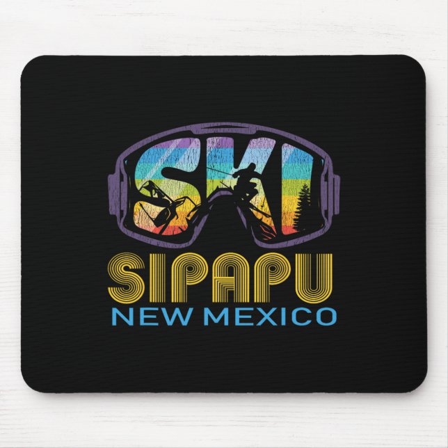 Ski Sipapu New Mexico Skiing Vacation  Mouse Pad (Front)