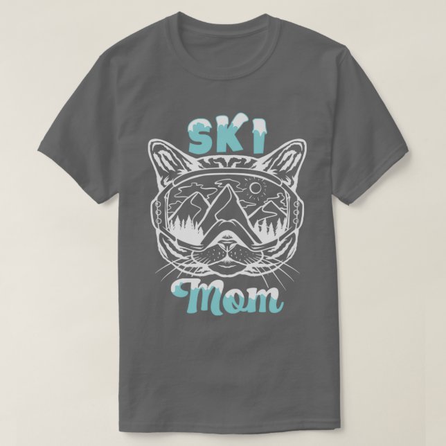 Ski Skier Skiing Lil Miss Skier T-Shirt (Design Front)