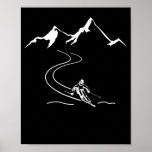 Ski Skiing Mountains Skier Winter Sports Poster<br><div class="desc">This funny funny vintage skiing skier winter sports snow design reads skiing mountains.  It was created with love and youll see a skier winter sports.</div>