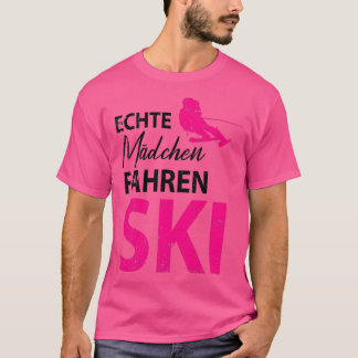 Ski skiing skier ski vacation 8 T-Shirt