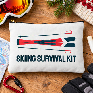 Ski Skiing Skier Winter Sports Funny Team Humor Accessory Pouch
