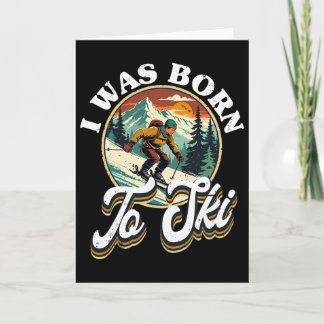 Ski Skiing Winter Sport  Card