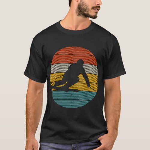 Ski Skiing Winter Sports Racing Skier T_Shirt