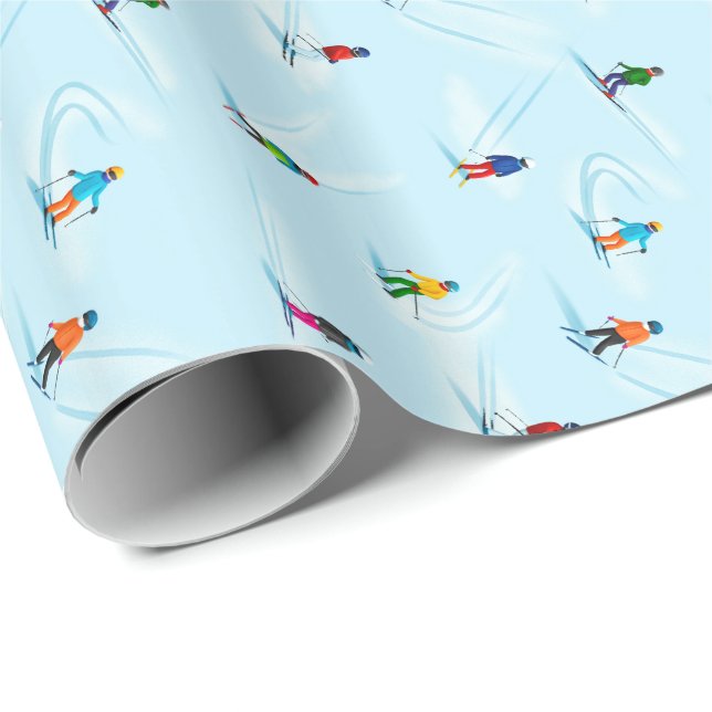 Ski Slope Gift Wrap (Roll Corner)
