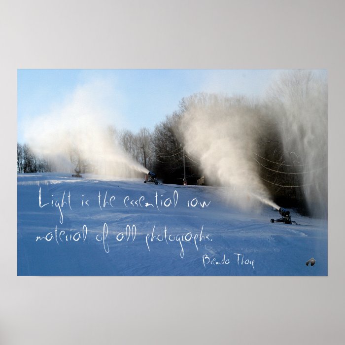 Ski Slope Inspirational Poster