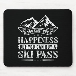 Ski snow mountains skiing mouse pad