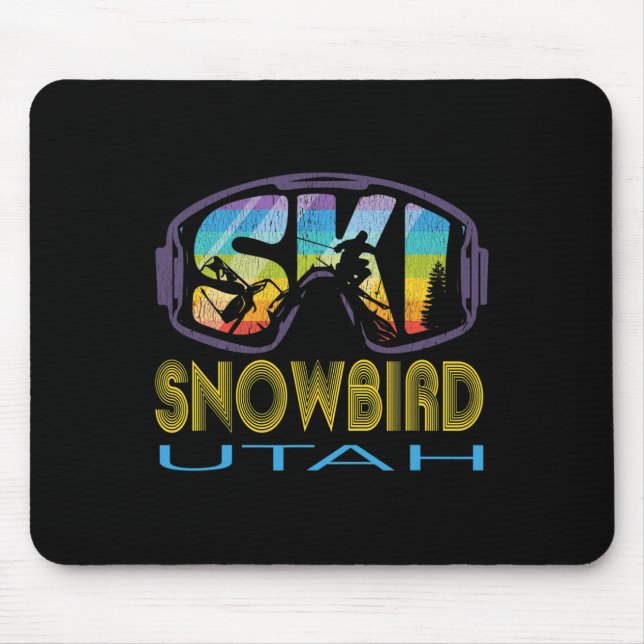 Ski Snowbird Utah Skiing Vacation  Mouse Pad (Front)