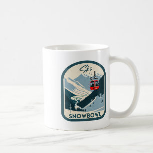 Ski Snowbowl Retro Vintage Style Snowbowl Skiing Coffee Mug