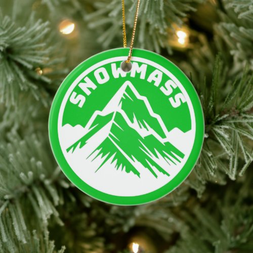 Ski Snowmass Memory Ornament