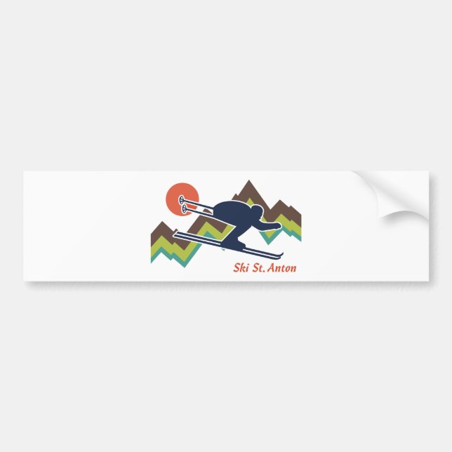 Ski St. Anton Bumper Sticker (Front)