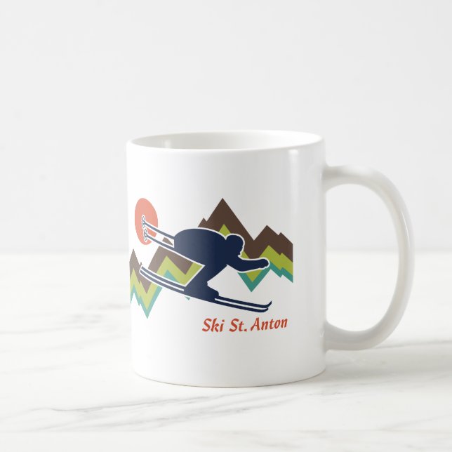 Ski St. Anton Coffee Mug (Right)