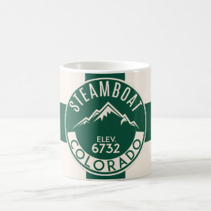 Ski Steamboat Green Mug