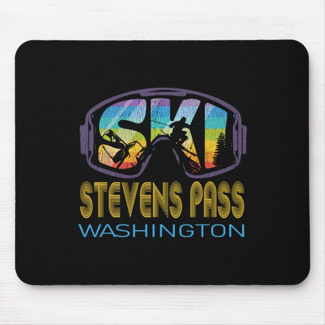Ski Stevens P Washington Skiing Vacation  Mouse Pad (Front)