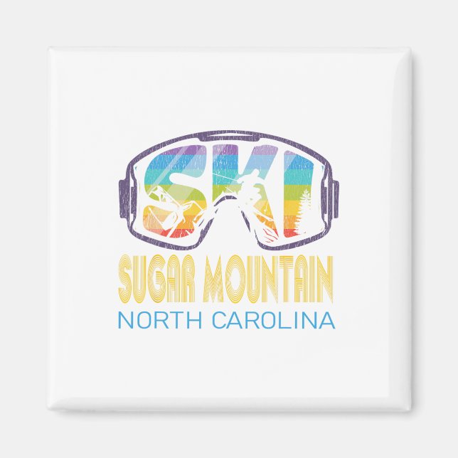 Ski Sugar Mountain North Carolina Skiing Vacation  Magnet (Front)