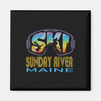 Ski Sunday River Maine Skiing Vacation Magnet