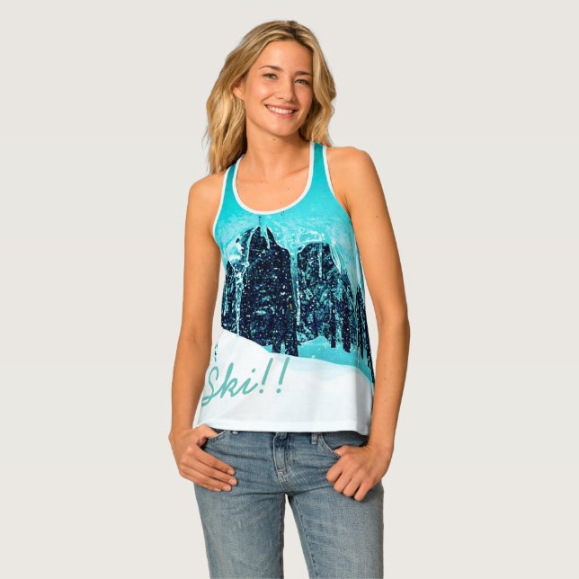 Ski!! Tank Top (Front Full)