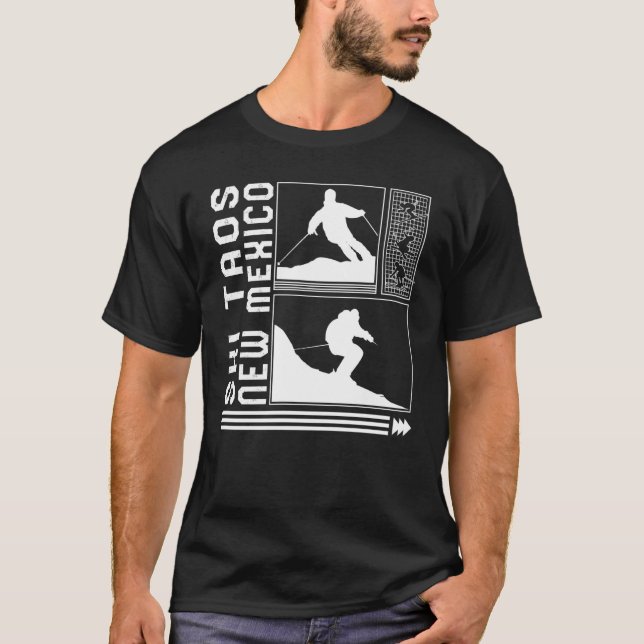 Ski Taos New Mexico Skiing Skier Winter Snowboard  T-Shirt (Front)