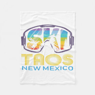 Ski Taos New Mexico Skiing Vacation  Fleece Blanket