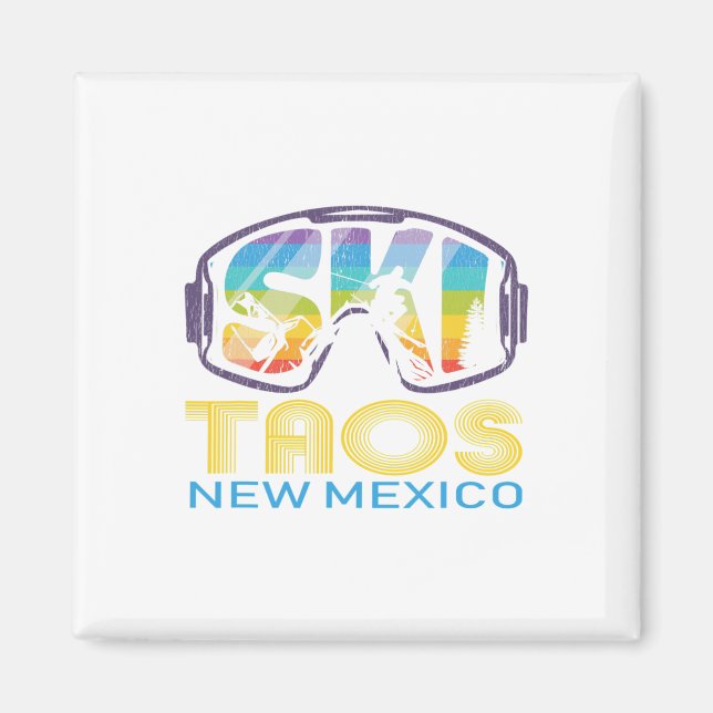 Ski Taos New Mexico Skiing Vacation  Magnet (Front)