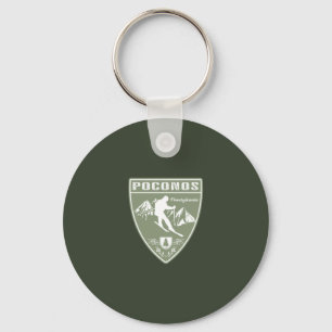Ski The Poconos Pennsylvania Keychain