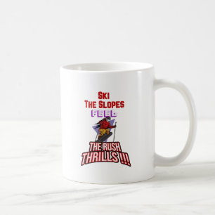 Ski the slopes coffee mug