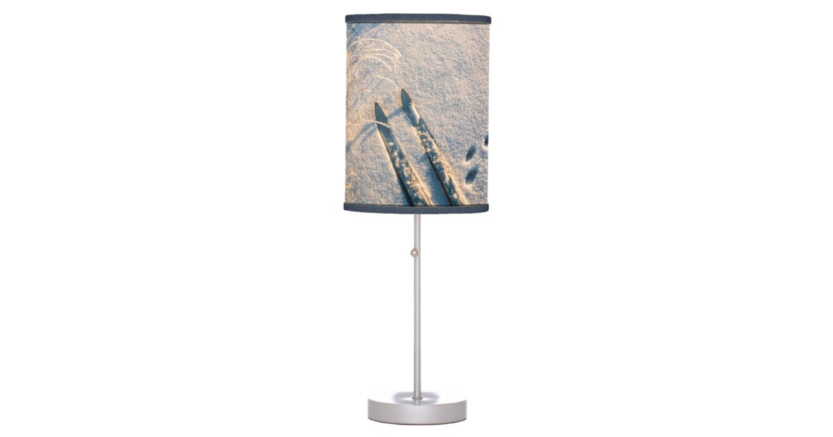 Ski track table lamp Zazzle