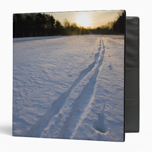 Ski tracks at the Willowbrook Farm Preserve in Binder