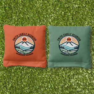Ski Trip and Family Vacation Cornhole Bags