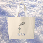 ski trip watercolor blue large tote bag<br><div class="desc">Get ready for your next winter escape with this stunning ski trip large tote bag, featuring a beautiful watercolor design in shades of blue. Perfect for carrying all your gear to the slopes or for a cozy weekend getaway, this spacious and durable tote combines practicality with artistic flair. The wintery...</div>
