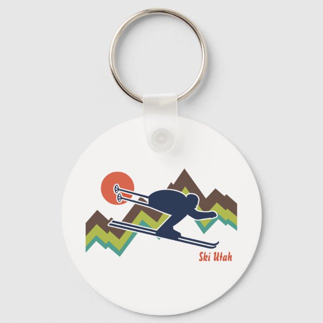 Ski Utah Keychain (Front)