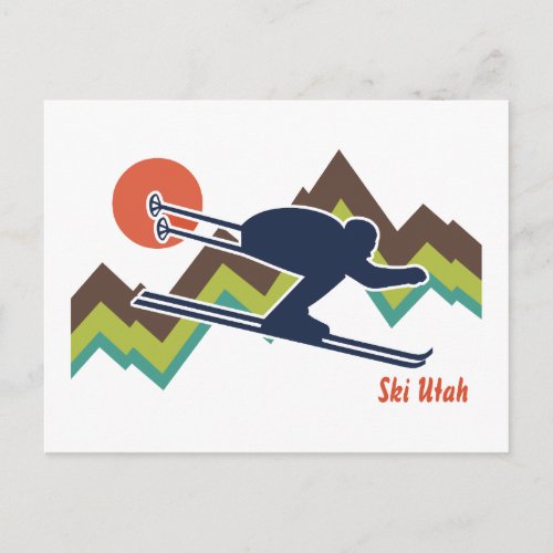 Ski Utah Postcard