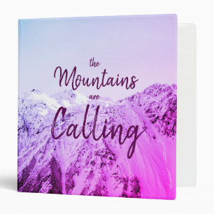 Ski Vacation Modern Name Monogram All Purpose 3 Ring Binder