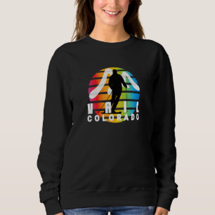 Ski Vail Colorado Retro Vintage Sun Cool Vail Co C Sweatshirt