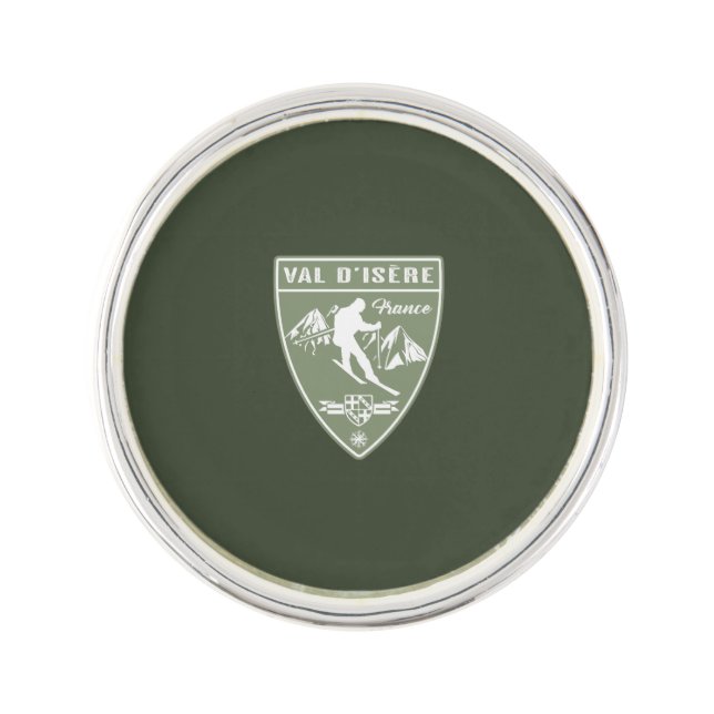 Ski Val d'Isère France Lapel Pin (Front)