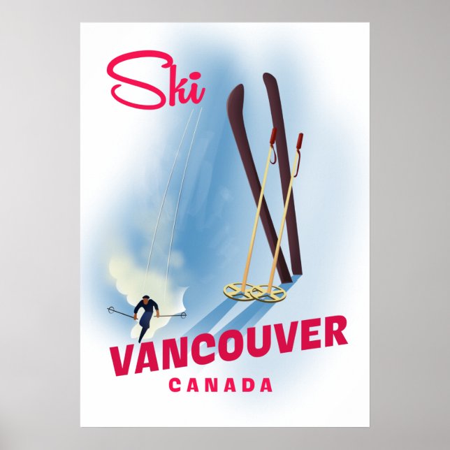 Ski Vancouver Canada Poster (Front)