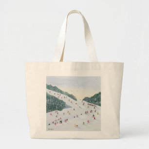 Ski-vening 1995 large tote bag