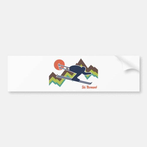 Ski Vermont Bumper Sticker