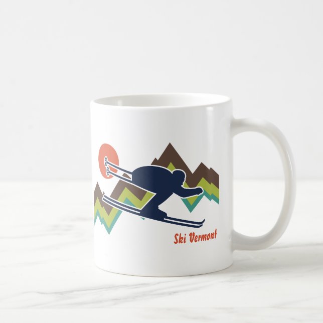 Ski Vermont Coffee Mug (Right)