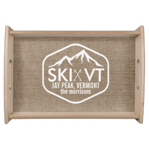 Ski Vermont Jay Peak Killington Stowe Stratton Serving Tray