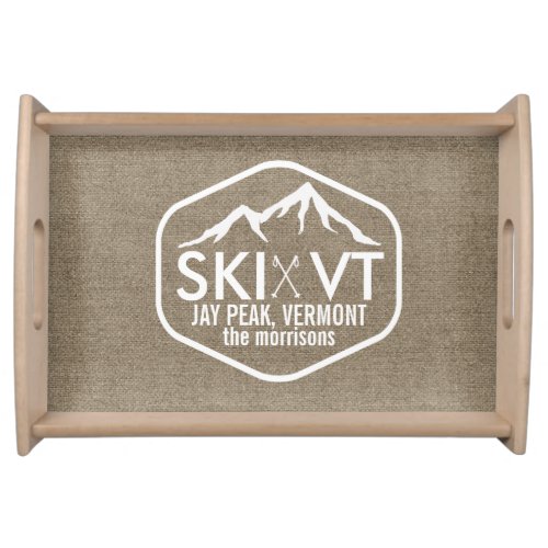Ski Vermont Jay Peak Killington Stowe Stratton Serving Tray