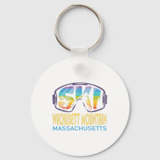 Ski Wachusett Mountain Machusetts Skiing Vacation  Keychain