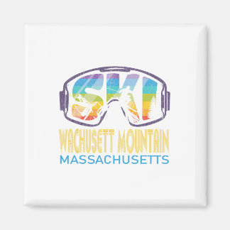 Ski Wachusett Mountain Machusetts Skiing Vacation  Magnet