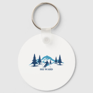 Ski Ward Machusetts Ski Resort Skiing Skier _1 Keychain