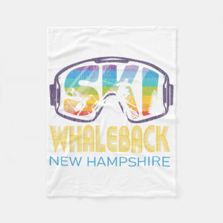 Ski Whaleck New Hampshire Skiing Vacation  Fleece Blanket