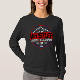 Ski Whistler B C Canada Skiing and Mountain Biking T-Shirt
